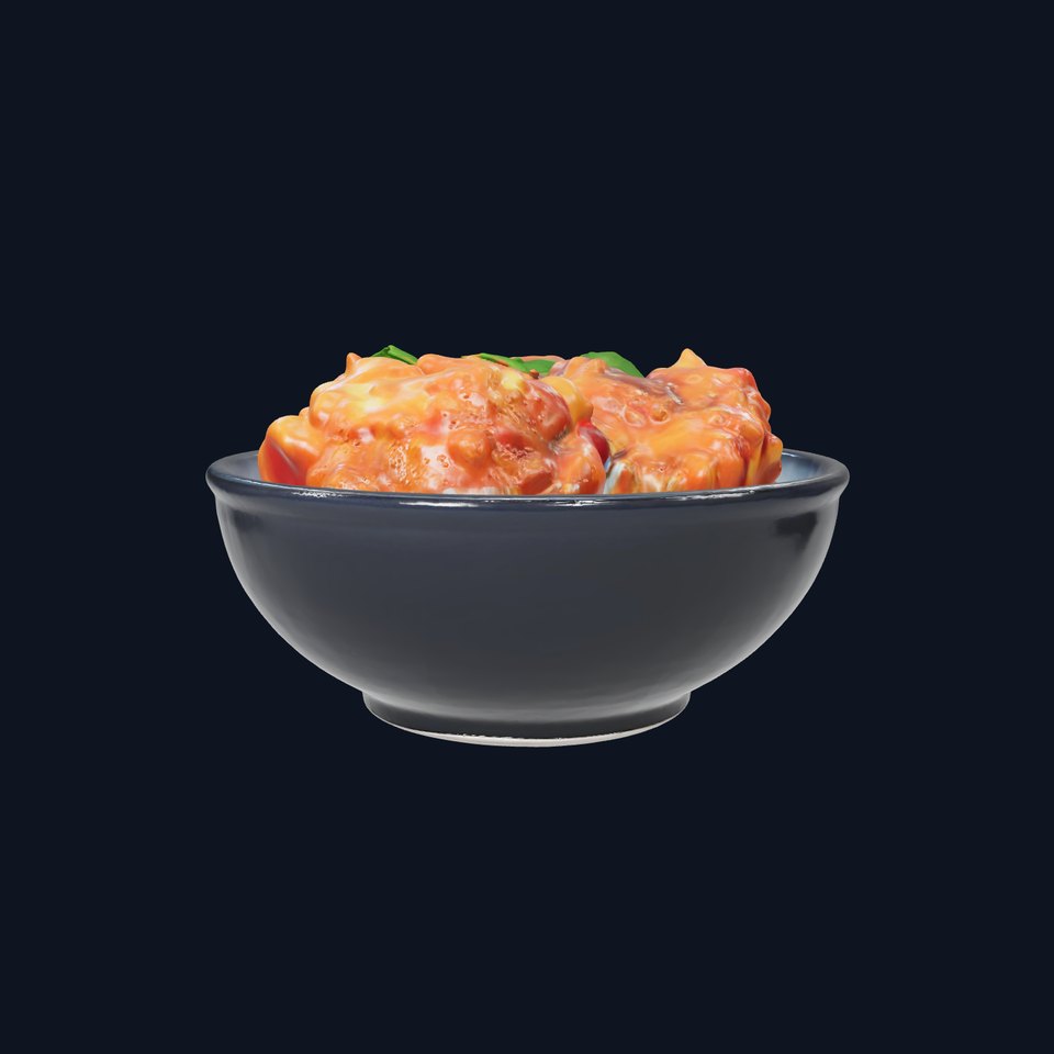Spicy Chicken Bowl model pack